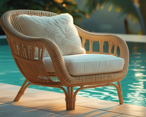 modern bali style swimming pool chair