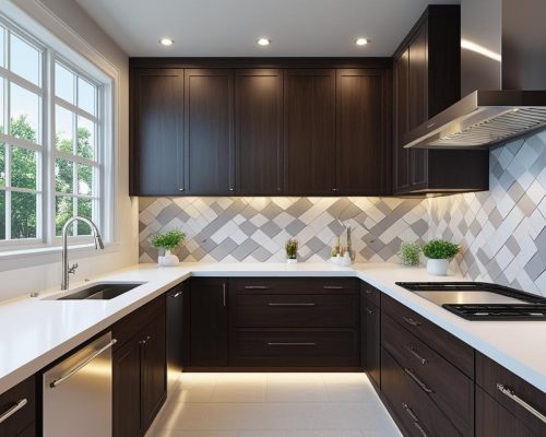 modern color kitchen design